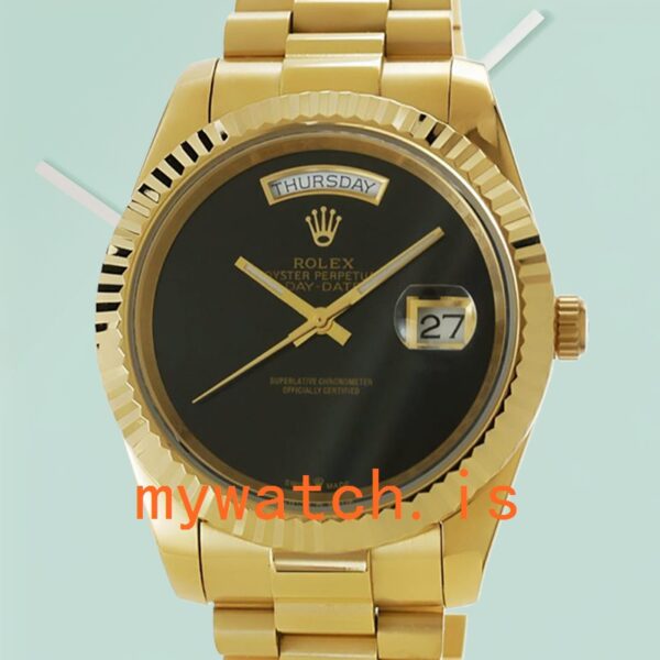 Rolex Day-Date 118208 36mm Men’s Stainless Steel: Genuine vs. Replica Analysis