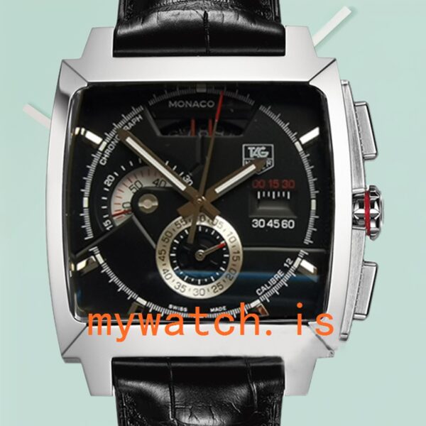 Tag Heuer Monaco 43mm Mens CAL2110.FC6257 Silver-tone Black Dial: Genuine vs. Replica