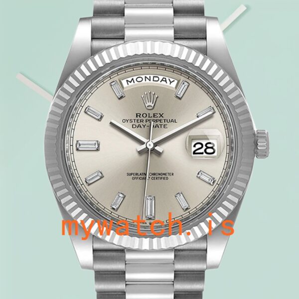 Rolex Day-Date 40mm Men’s m228236-0002 Silver Dial Automatic: A Timeless Masterpiece