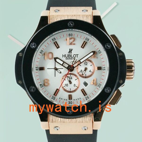 Hublot Big Bang 44mm Mens BigBangW001 White Dial Rose Gold-tone: Authentic vs. Replica