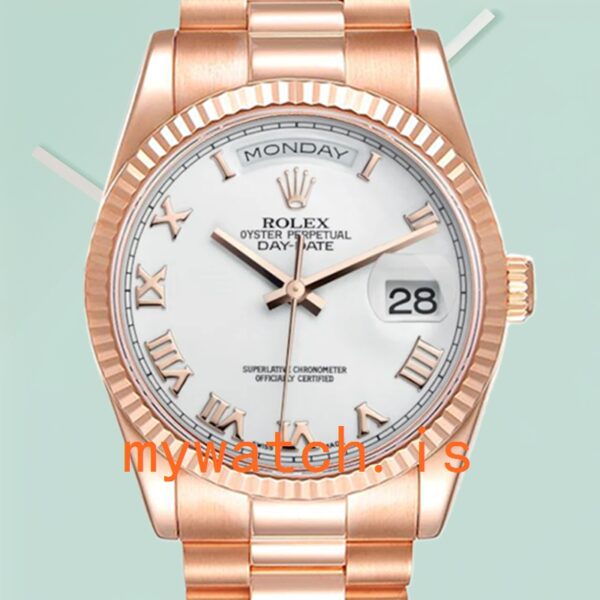 Rolex Day-Date 118235 36mm Mens President Bracelet Rose Gold-tone: Genuine vs. Replica