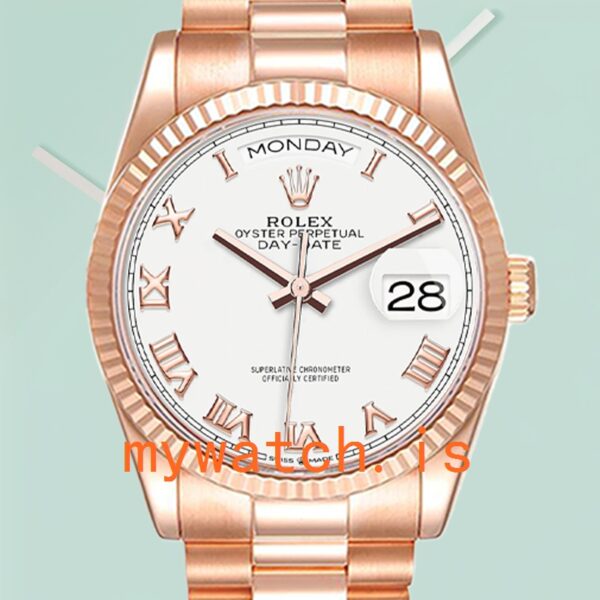 Rolex Day-Date Mens 36mm m128235-0052 Rose Gold-tone: Brand, Model, and Replica Analysis