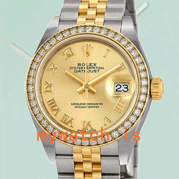 Rolex Datejust m279383rbr-0009 Ladies 28mm Champagne Dial Automatic: Authentic vs. Replica