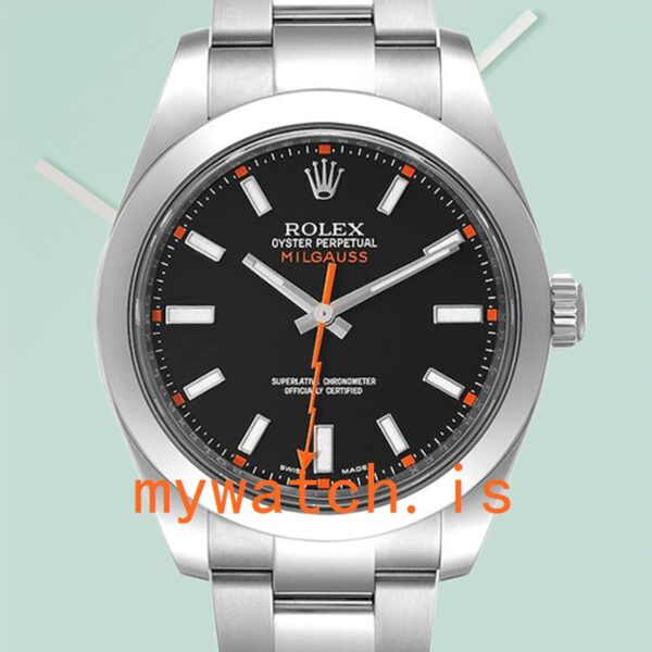 Rolex Milgauss 40mm 116400BKSO: Genuine vs. Replica Analysis